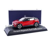 Norev MODELLINO IN SCALA COMPATIBILE CON RENAULT MEGANE E-TECH 100% ELECTRIC 2022 FLAME RED & BLACK 1:43 NV517921