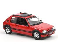 NOREV NV471751 PEUGEOT 205 GTI 1.9 1991 VALLELUNGA RED WITH PTS DECO 1:43 Modell