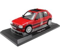 1991 Peugeot 205 GTi 1.9 PTS Con Techo Solar Rojo Vallelunga 1:18 Norev 184846