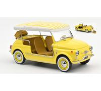 NOREV SCALA 1:18 MODELLINO AUTO EPOCA STATICO FIAT 500 JOLLY 1965 GIALLO 1/18