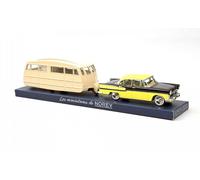 Norev SIMCA VEDETTE CHAMBORD 1958 & CARAVANE HENON JAUNE & NOIR DIAMANT 1:43