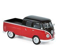 Norev VW T1 Double Cabin 1961 - Red & Black