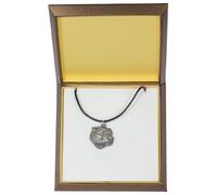 Norfolk Terrier - collana rivestita in argento, in una scatola, Art Dog IT