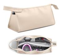 Norhogo 1 borsa da viaggio beige per Dy-son Airwrap Styler e bigodini, custodia portatile per asciugacapelli, borsa da viaggio per styler, compatibile con Sh-ark/Dy-son Supersonic