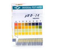 Norhogo 100 strisce per il test del pH, test del pH, Carta per test PH 4 blocchi di colori 0-14 test acido-base