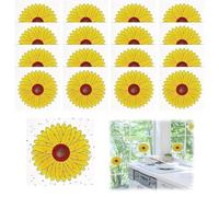 Norhogo 16 adesivi a forma di girasole per finestre, trappole per mosche per finestre, per interni, per insetti e insetti, trappole adesive per mosche, mosche per frutta, mosche, mosche, vespe e