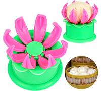 Norhogo 2 pezzi Dumpling Maker, Steamed Stuffed Bun Making Mold, Utensile antiaderente in stile cinese, stampo in plastica ripieno, produzione di panini, gnocchi, utilizzati per panini al vapore