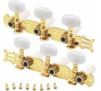 Norhogo 2 pezzi vortice accordatore per chitarra 3L + 3R, meccaniche per corde per chitarra con 1 capotasto e 8 viti di fissaggio, per accordatori di ricambio per chitarra acustica