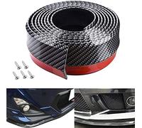 Norhogo Auto Paraurti Anteriore Protector, 2.5m Spoiler Auto Universale Protezione Paraurti Anteriore Lip Splitter Protector Fibra di Carbonio Striscia per auto, camion, SUV