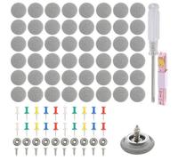 Norhogo Kit di riparazione per cielo auto, 65 pezzi, rivetti per riparazione, con pin, cacciavite, metro a nastro, per tutte le auto