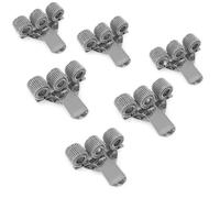 Norhogo Portapenne Metallo da Taschino Infermiere Con Fermaglio Ideale, 6pcs Clip in Acciaio al Manganese, Organizzatore per Laptop e Appunti a Casa, Ufficio