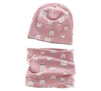 Norhogo Set Berretto e Sciarpa per Bambini e Neonati, Berretto Invernale in Cotone per Ragazzi e Ragazze, Berretti + Sciarpa Tubolare, Sciarpe per Bambini e Neonati per Inverno, Multicolore, S-L