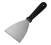 Norhogo Spatola Triangolare professionale, Raschietto tagliapasta con manico, lama in acciaio inox, manico in polipropilene, 12 cm x 12 cm