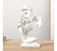 NORHOR Coppia statua creativa bacio scultura arte astratta coppia scultura arredamento casa statua resina decorazione romantica utilizzata per la decorazione della casa, matrimonio, regalo.