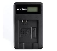 Norifon D-LI92 LCD USB Caricatore per Pentax Optio I-10, RZ10, RZ10 LIME, RZ10 VIOLET, RZ10 WHITE, RZ18, WG-1, WG-2, WG-10, WG-3, X70 Fotocamera e Altro