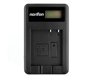 Norifon DMW-BCJ13 LCD USB Caricatore per Panasonic Lumix DMC-LX5, Lumix DMC-LX5GK, DMC-LX5K, DMC-LX5W, DMC-LX7, DMC-LX7GK, DMC-LX7K, DMC-LX7W Fotocamera e Altro
