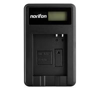 Norifon DMW-BCM13 LCD USB Caricatore per Panasonic DMC-TZ55, DMC-TZ60