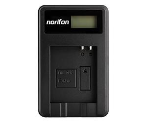 Norifon DMW-BCM13 LCD USB Caricatore per Panasonic DMC-TZ55, DMC-TZ60