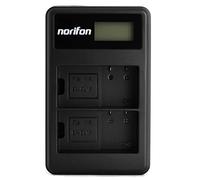 Norifon EN-EL15 Doppio Canale LCD USB Caricatore per Nikon 1 V1, D500, D600, D610, D7000, D7100, D7200, D750, D800, D800E, D810, D810A Fotocamera e Altro