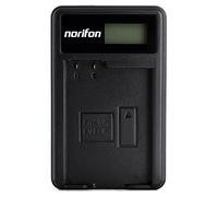 Norifon EN-EL15 LCD USB Caricatore per Nikon 1 V1, D500, D600, D610, D7000, D7100, D7200, D750, D800, D800E, D810, D810A Fotocamera e Altro