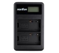 Norifon EN-EL3 Doppio Canale LCD USB Caricatore per Nikon D100, D100 SLR, D200, D300, D300s, D50, D70, D70s, D80, D90, DSLR D700 Fotocamera e Altro