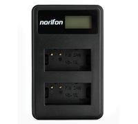 Norifon NB-10L Doppio Canale LCD USB Caricatore per Canon G3X, PowerShot G1 X, PowerShot G15, G16, SX40 HS, SX50 HS, SX60 HS Fotocamera e Altro