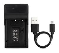 Norifon NP-95 USB Caricatore per Fujifilm FinePix F30, F31fd | Compatibile con Fujifilm FinePix Real 3D W1, FinePix X100, X100LE, X100S, X100T, X30, X-S1 Fotocamera