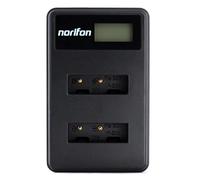 Norifon NP-BX1 Doppio Canale LCD USB Caricatore per Sony HDR-GWP88 | Compatibile con Sony Cyber-shot DSC-RX100, DSC-RX100 II, DSC-RX100 III, DSC-HX90V, DSC-WX350, DSC-WX500, HDR-AS15