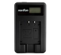 Norifon NP-BY1 LCD USB Caricatore per Sony HDR-AZ1 Fotocamera e Altro