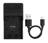 Norifon NP-FW50 USB Caricatore per Sony Alpha 6000, 5000, 5100, ILCE-6000 | Compatibile con Sony ILCE-7, NEX-5T, NEX-6, NEX-5R, NEX-7, NEX-5, NEX-3N, NEX-3, NEX-C3, SLT-A37 Fotocamera