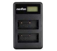 Norifon NP-W126 Doppio Canale LCD USB Caricatore per Fujifilm FinePix HS30, FinePix HS30EXR, HS33EXR, HS35EXR, HS50EXR, X-A1, X-E1, X-E2, X-M1, X-Pro1, X-T1, X-T10 Fotocamera e Altro