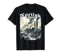 Norilsk EST. 1935 - Distopia di Città Vintage con Skyline Maglietta