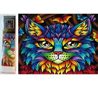 NORIMPEX Dipinto Diamante Ritratto di Gatto 30x40cm
