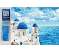 NORIMPEX pittura diamantata nuvole sopra Santorini 30 × 40 cm