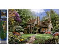 Norimpex - Puzzle Cottage con pittura a diamante 30x40 cm - 1-39 Pezzi