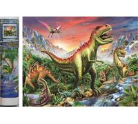Norimpex - Puzzle Diamante Pittura Dinosauro 30x40cm - 1-39 Pezzi
