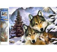 Norimpex - Puzzle Diamond Painting Vlčia rodina 30x40cm - 1-39 Pezzi