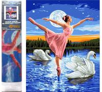 Norimpex - Puzzle Pittura diamante Baletka medzi labuťami 30x40cm - 1-39 Pezzi