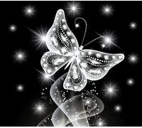 Norimpex - Puzzle Pittura diamante: Falena 7D 30x40 cm - 1-39 Pezzi