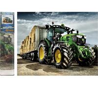 Norimpex - Puzzle Pittura Diamante Trattore John Deere 30x40cm - 1-39 Pezzi