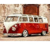 Norimpex - Puzzle Pittura diamante: Volkswagen rossa 30x40 cm - 1-39 Pezzi
