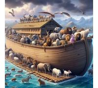 Norimpex - Puzzle Quadro Diamant: Arca di Noè 30x40cm - 1-39 Pezzi