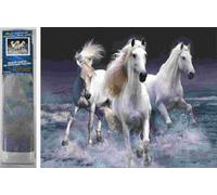 Norimpex - Puzzle Quadro diamant: Bianchi al Galoppo 30x40cm - 1-39 Pezzi