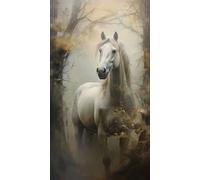 Norimpex - Puzzle Quadro Diamant: Cervo dalla coda bianca nella nebbia 30x40cm - 1-39 Pezzi