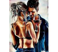 Norimpex - Puzzle Quadro Diamant: Coppia di innamorati 30x40cm - 1-39 Pezzi