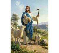 Norimpex - Puzzle Quadro Diamant: Gesù con le pecore 30x40cm - 1-39 Pezzi