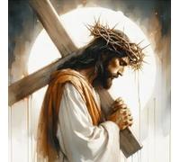 Norimpex - Puzzle Quadro Diamant: Gesù, Via Crucis 30x40cm - 1-39 Pezzi