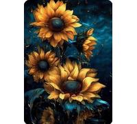 Norimpex - Puzzle Quadro Diamant: Girasoli di notte 30x40cm - 1-39 Pezzi