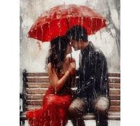 Norimpex - Puzzle Quadro Diamant: L'amore in tutte le condizioni atmosferiche 30x40cm - 1-39 Pezzi