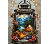 Norimpex - Puzzle Quadro Diamant: Lanterna magica 30x40cm - 1-39 Pezzi